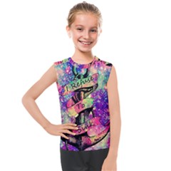 Anchor Purple Space Kids  Mesh Tank Top by Bedest