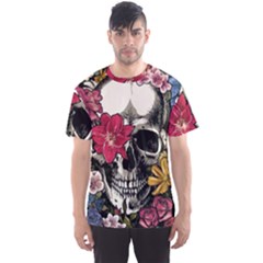 Skull Flowers American Native Dream Catcher Legend Men s Sport Mesh T-shirt