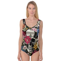 Skull Flowers American Native Dream Catcher Legend Princess Tank Leotard  by Bedest