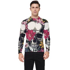 Skull Flowers American Native Dream Catcher Legend Men s Long Sleeve Rash Guard by Bedest