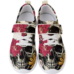 Skull Flowers American Native Dream Catcher Legend Men s Velcro Strap Shoes by Bedest