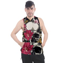 Skull Flowers American Native Dream Catcher Legend Men s Sleeveless Hoodie by Bedest