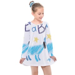 It s A Boy Kids  Long Sleeve Dress by morgunovaart