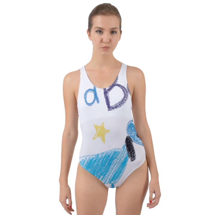 It s a boy Cut-Out Back One Piece Swimsuit