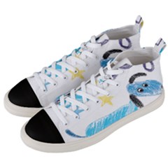 It s A Boy Men s Mid-top Canvas Sneakers by morgunovaart