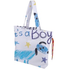 It s A Boy Drawstring Tote Bag by morgunovaart