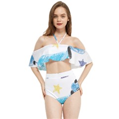 It s A Boy Halter Flowy Bikini Set 