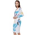 It s a boy Long Sleeve V-Neck Bodycon Dress  View2