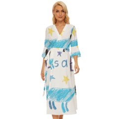 It s A Boy Midsummer Wrap Dress