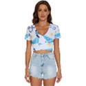 It s a boy V-Neck Crop Top View1