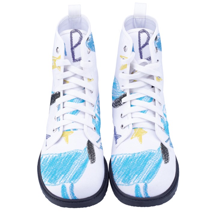 It s a boy Women s High-Top Canvas Sneakers