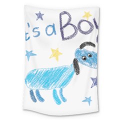 It s A Boy Large Tapestry