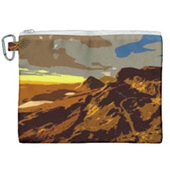 Scotland Monti Mountains Mountain Canvas Cosmetic Bag (xxl) by Cendanart