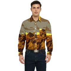 Scotland Monti Mountains Mountain Men s Long Sleeve Pocket Shirt  by Cendanart