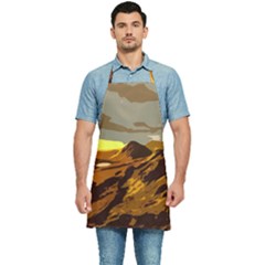 Scotland Monti Mountains Mountain Kitchen Apron by Cendanart