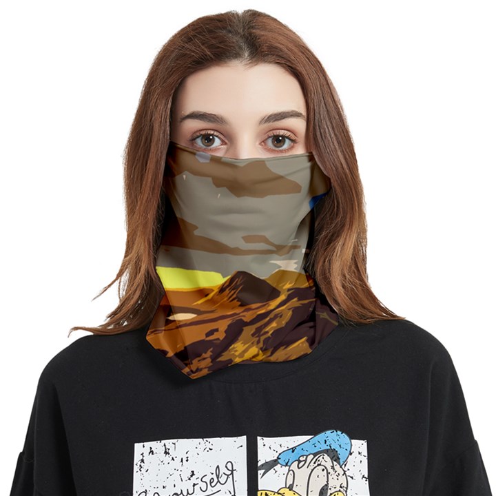 Scotland Monti Mountains Mountain Face Covering Bandana (Two Sides)