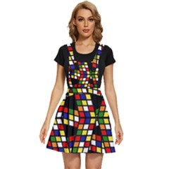 Graphic Pattern Rubiks Cube Apron Dress by Cendanart