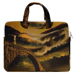 Bridge Of Regret Macbook Pro 16  Double Pocket Laptop Bag  by Cendanart