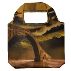 Bridge Of Regret Premium Foldable Grocery Recycle Bag by Cendanart