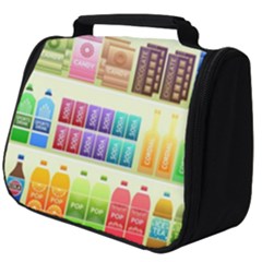 Supermarket Shelf Products Snacks Full Print Travel Pouch (big) by Cendanart