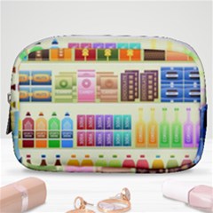 Supermarket Shelf Products Snacks Make Up Pouch (small) by Cendanart