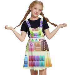 Supermarket Shelf Products Snacks Kids  Apron Dress by Cendanart