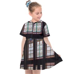 Stained Glass Window Krotoszyn Kids  Sailor Dress by Cendanart