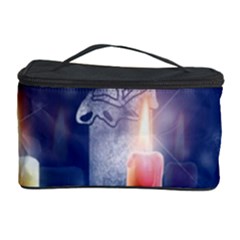 Christmas Lighting Candles Cosmetic Storage Case by Cendanart