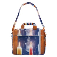 Christmas Lighting Candles Macbook Pro 16  Shoulder Laptop Bag by Cendanart