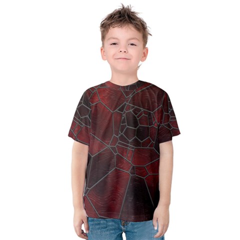 Mosaic Glass Glass Mosaic Colorful Kids  Cotton T-shirt by Cendanart