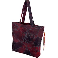 Mosaic Glass Glass Mosaic Colorful Drawstring Tote Bag by Cendanart