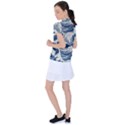 Japanese Wave Pattern Women s Polo T-Shirt View2