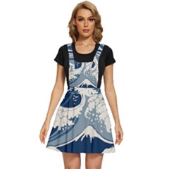 Japanese Wave Pattern Apron Dress by Cendanart