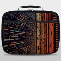 Data Abstract Abstract Background Background Full Print Lunch Bag by Cendanart