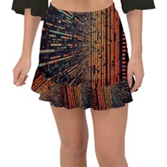 Data Abstract Abstract Background Background Fishtail Mini Chiffon Skirt by Cendanart