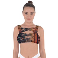 Data Abstract Abstract Background Background Bandaged Up Bikini Top by Cendanart