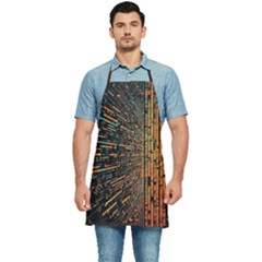 Data Abstract Abstract Background Background Kitchen Apron by Cendanart