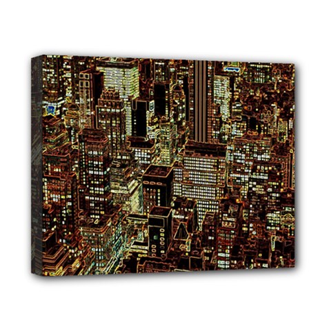 Photo New York City Skyscrapers Canvas 10  X 8  (stretched) by Cendanart