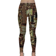 Photo New York City Skyscrapers Classic Yoga Leggings by Cendanart