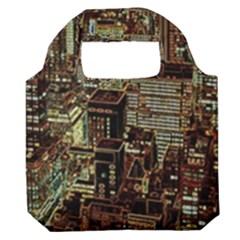 Photo New York City Skyscrapers Premium Foldable Grocery Recycle Bag by Cendanart