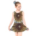 Barcelona Glass Window Stained Glass Kids  Skater Dress Swimsuit View1