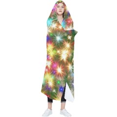 Star Colorful Christmas Abstract Wearable Blanket