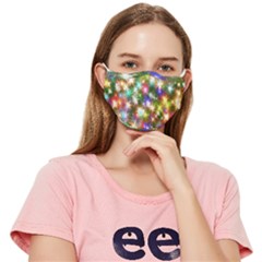 Star Colorful Christmas Abstract Fitted Cloth Face Mask (adult)