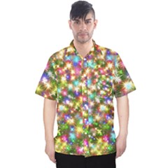 Star Colorful Christmas Abstract Men s Hawaii Shirt