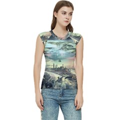 Psychedelic Art Women s Raglan Cap Sleeve T-shirt by Bedest