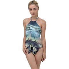 Psychedelic Art Go With The Flow One Piece Swimsuit by Bedest