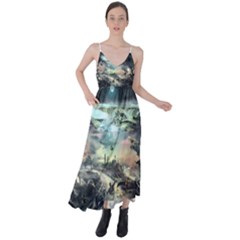 Psychedelic Art Tie Back Maxi Dress by Bedest