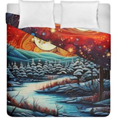 Winter Wonderland Landscape Nature Duvet Cover Double Side (king Size)