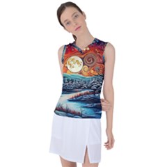 Winter Wonderland Landscape Nature Women s Sleeveless Sports Top by Bedest