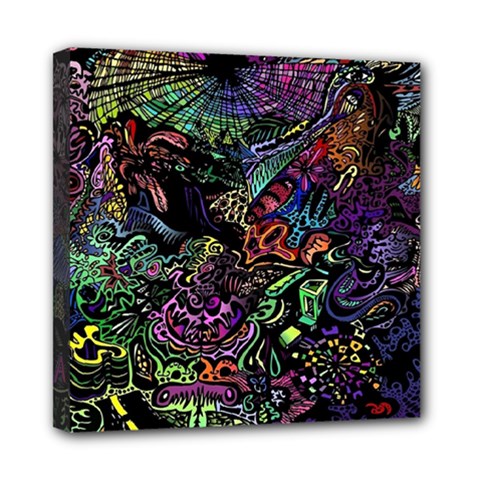 Psychodelic Absract Mini Canvas 8  X 8  (stretched) by Bedest